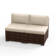 2 Piece Rattan Sectional Seating Group With Cushions
