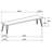 Donny Wood Dining Bench Natural Acacia