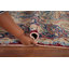 Tapis traditionnel délavé à motif géométrique 7 x 10