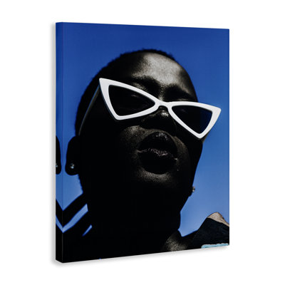  Stylish Sunglasses on Blue Canvas Wall Art by Oladimeji Odunsi