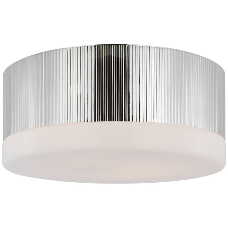 Ace 1 - Light LED Flush Mount, Polished Nickel