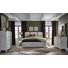 Très grand lit californien avec commode à 2 tiroirs avec miroir de portrait et commode