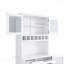 Buffet autoportant de 35,4 x 17,7 x 74,8 pouces Farmhouse - Grand garde-manger, support à vin, tablettes réglables, blanc-306757104