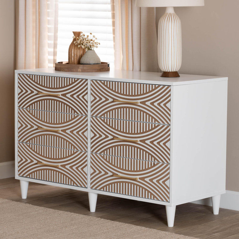Commode 6 tiroirs Baxton Studio Louetta