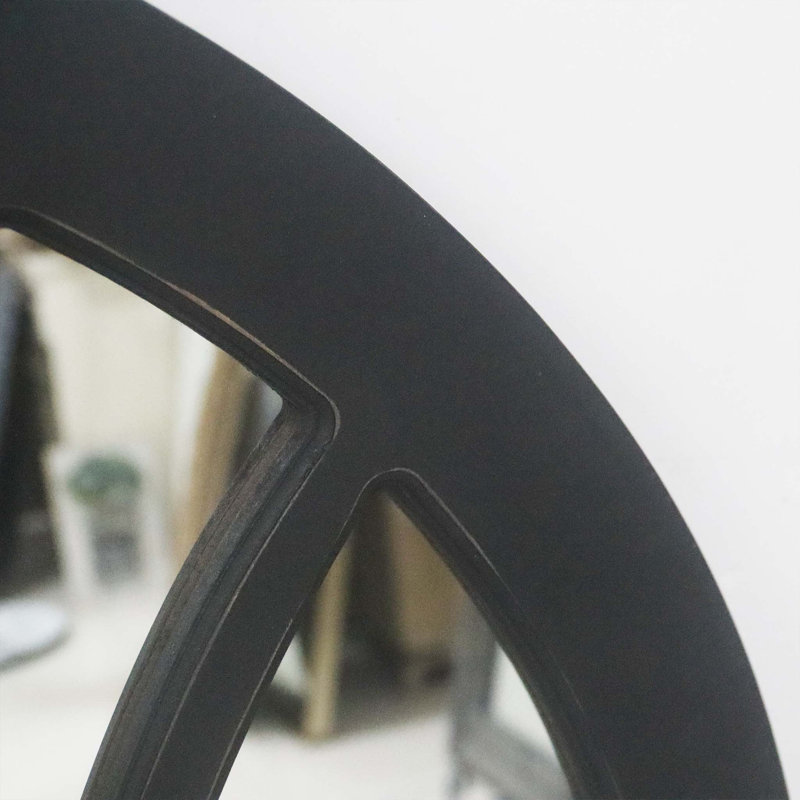 Darnella Flat Mirror, Black