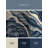 Machine Washable Olney Cupcake Modern Abstract Rug in Gray – Navy Binding-1831530078