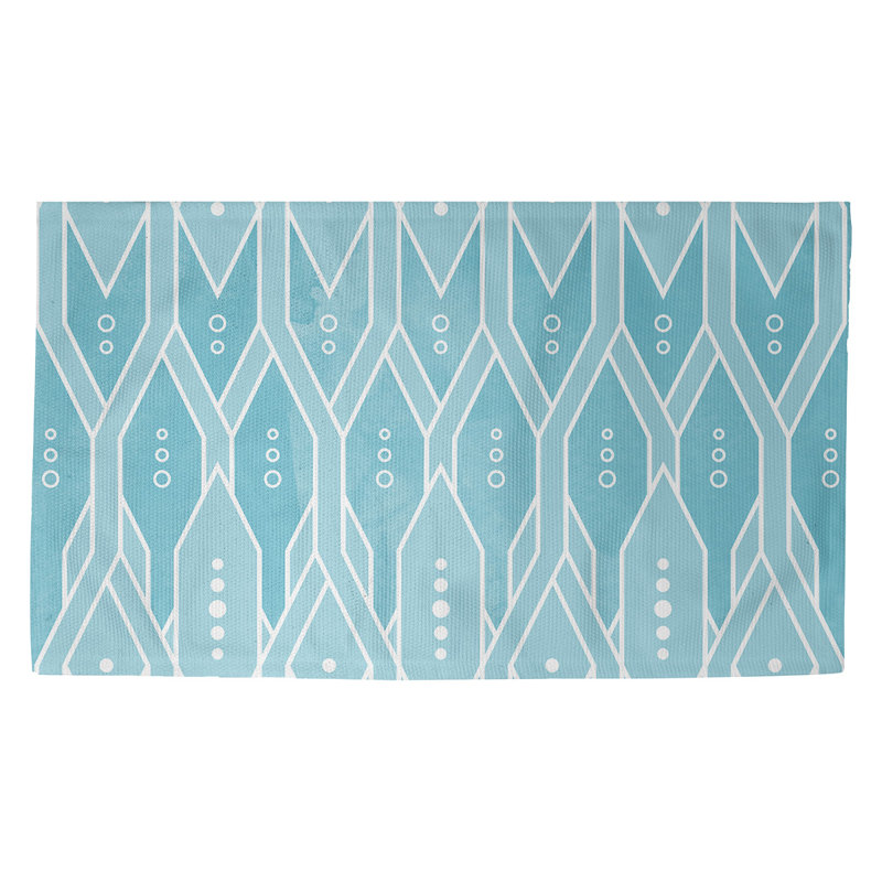 Tapis bleu-motif treillis Mcguigan, Rectangle 2 pi x 3 pi