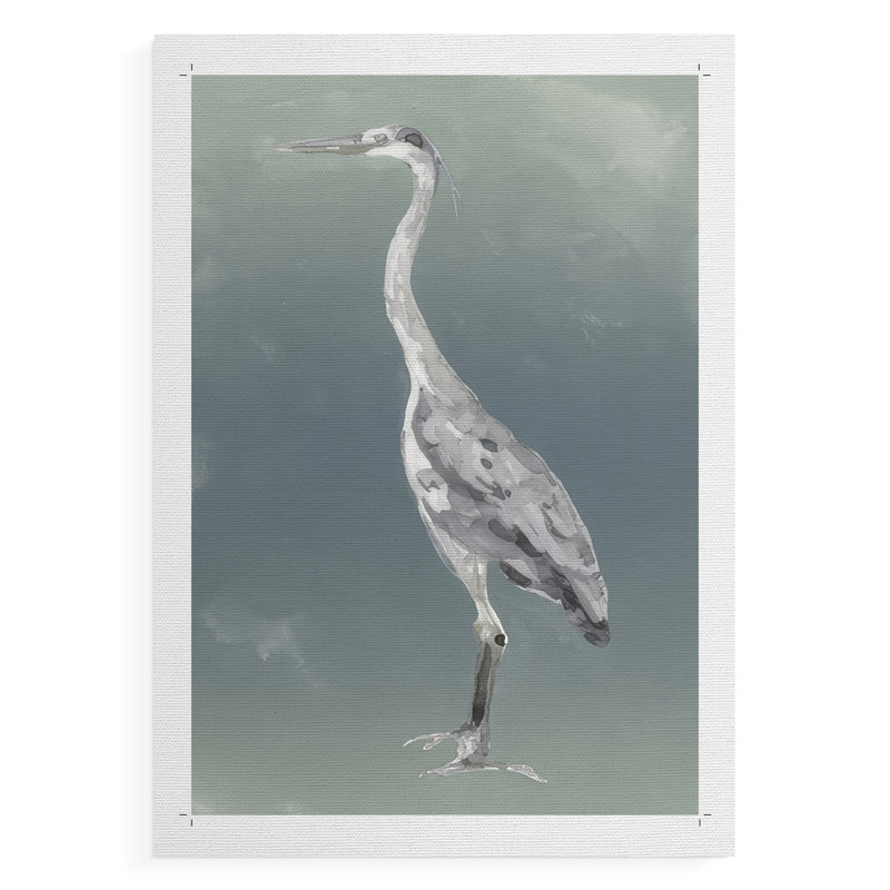 Aigrette sur azur I - impression sur toile seulement - non encadrée, H 18 po x l 12 po