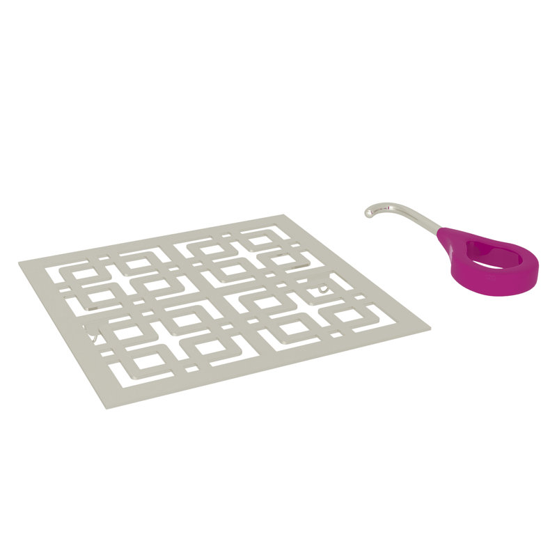 Rohl Weave Decorative Drain Cover, Polished Nickel