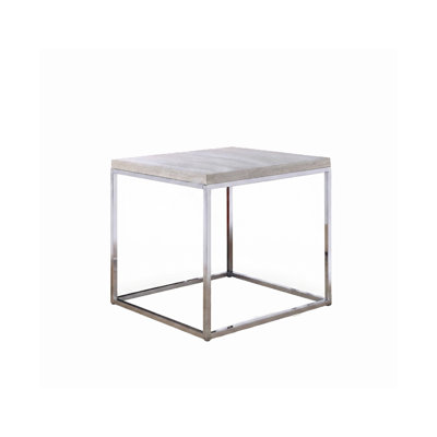 Table de bout l 24,40 po, chrome