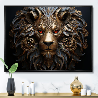 " Radiant Luminous Bronze Lion I "
