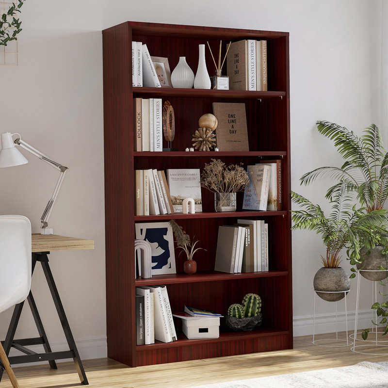 Bibliothèque 5 tablettes en bois de cerisier