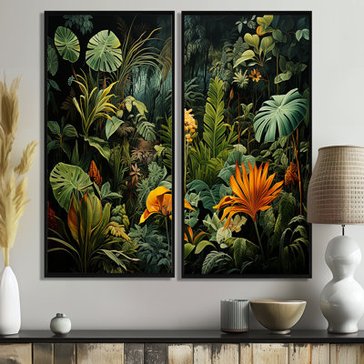 Sounds Of The Jungle I - Tropical Art Prints On Canvas