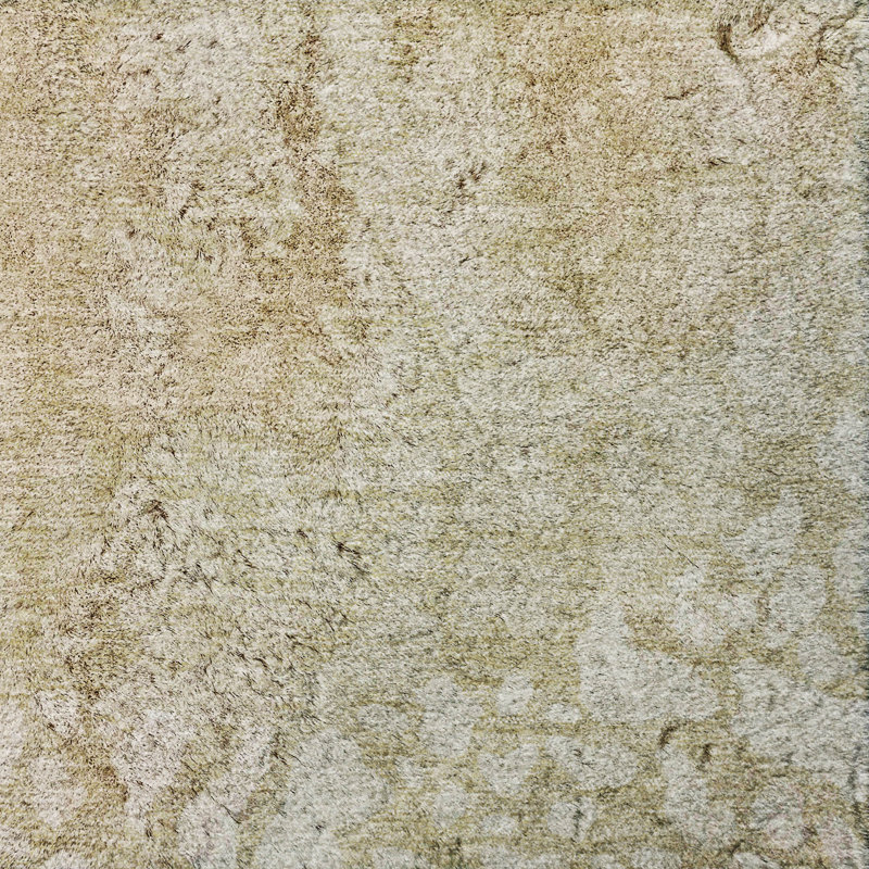 Tapis à poils longs lavable à la machine de qualité supérieure ADS643, Beige, 5' x 7'6"
