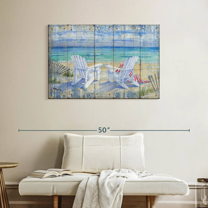Gillard Beachview patiné, H 26 po x l 39 po