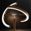 Lampe sur pied moderne à DEL avec télécommande - lumière continue à intensité variable, température de couleur réglable de 3000 K à 6000 K, éclairage à énergie efficace de 22 W pour le salon, la chambre à coucher et le bureau-1783788407-1783788406