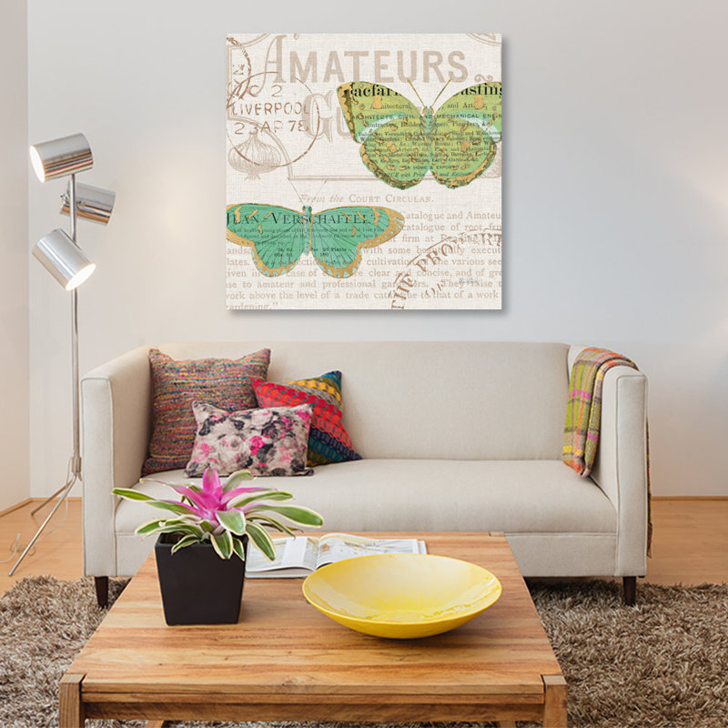 «Bookshelf Botanical IX», impression sur toile, H 12 po x l 12 po x P 1,5 po, Toile tendue, Pas de tapis