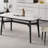 Smooth rock plate dining table and chair set-107507739