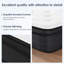 Matelas double hybride 10 pouces avec ressorts ensachés individuellement-1540236126
