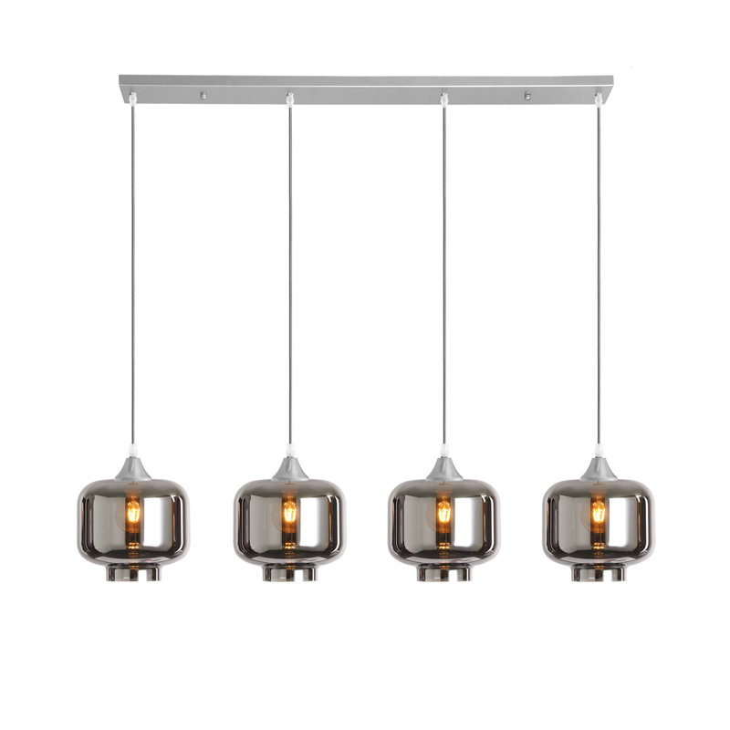 Khue 4 - Light Kitchen Island Pendant, Silver, Silver