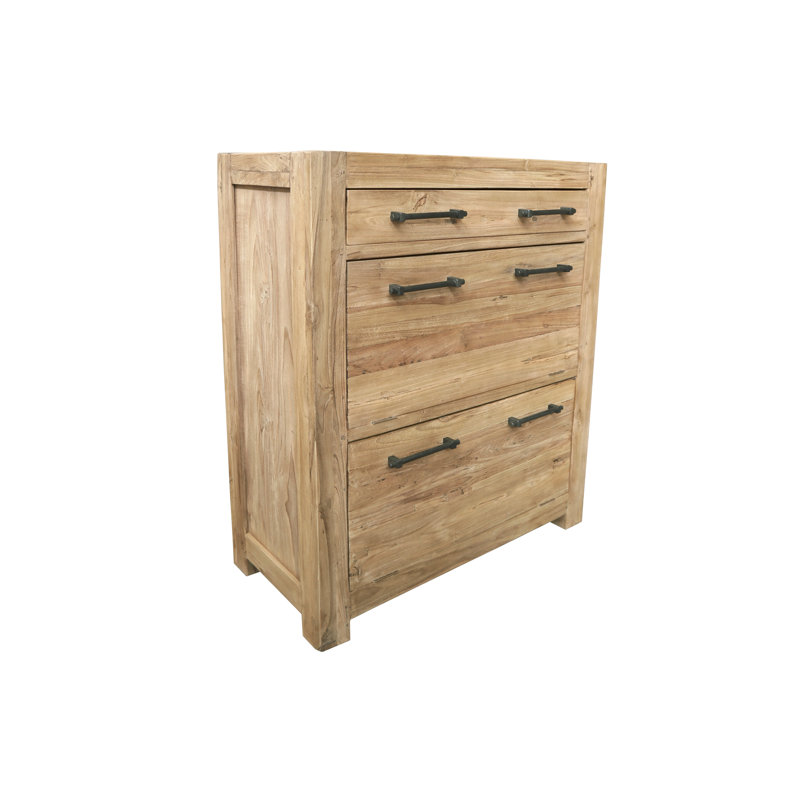 Unoss 16 Pair Solid Wood Shoe Storage Cabinet