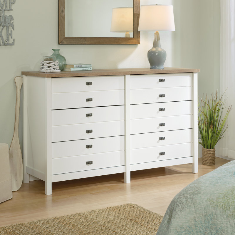 Javaya 56.77'' W 6 - Drawer Dresser, Soft White
