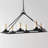 Wyllis 6 - Light Iron Dimmable Modern Linear Chandelier