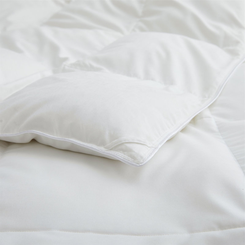 Édredon en mélange de duvet toutes saisons, Édredon en duvet de taille simple, Blanc