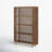 Milo Mango Wood Slatted Bookcase with 4 Shelves-91583903