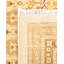 Tapis ivoire traditionnel en laine noué à la main 12 pi 3 po x 18 pi 1 po