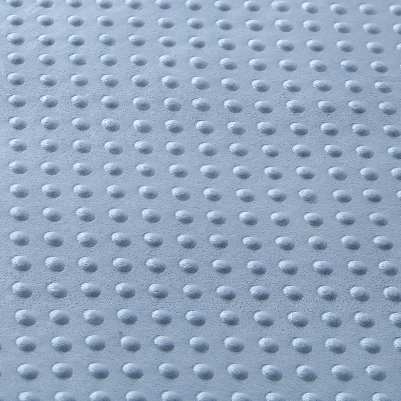 Couverture pondérée en velours pour chambre Binah, Bleu pâle, l 41 po x L 60 po, 6 lb