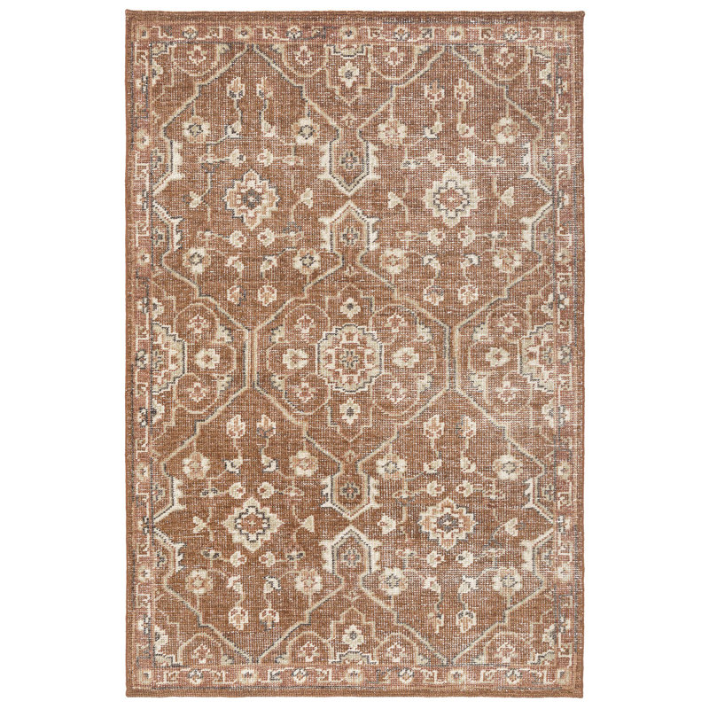 Bungalow Rose Hand Knotted Wool Olivia Rug, Rectangle 9' x 12'