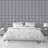 Hudson Grey Checkered Plaid Wallpaper