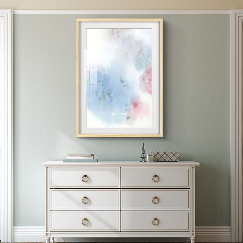 Liquid Cloud I -Framed Print, Natural, 28.5" H x 20.5" W