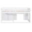 Lit mezzanine simple bas avec commode 3 tiroirs et rangement sous le lit-714220111