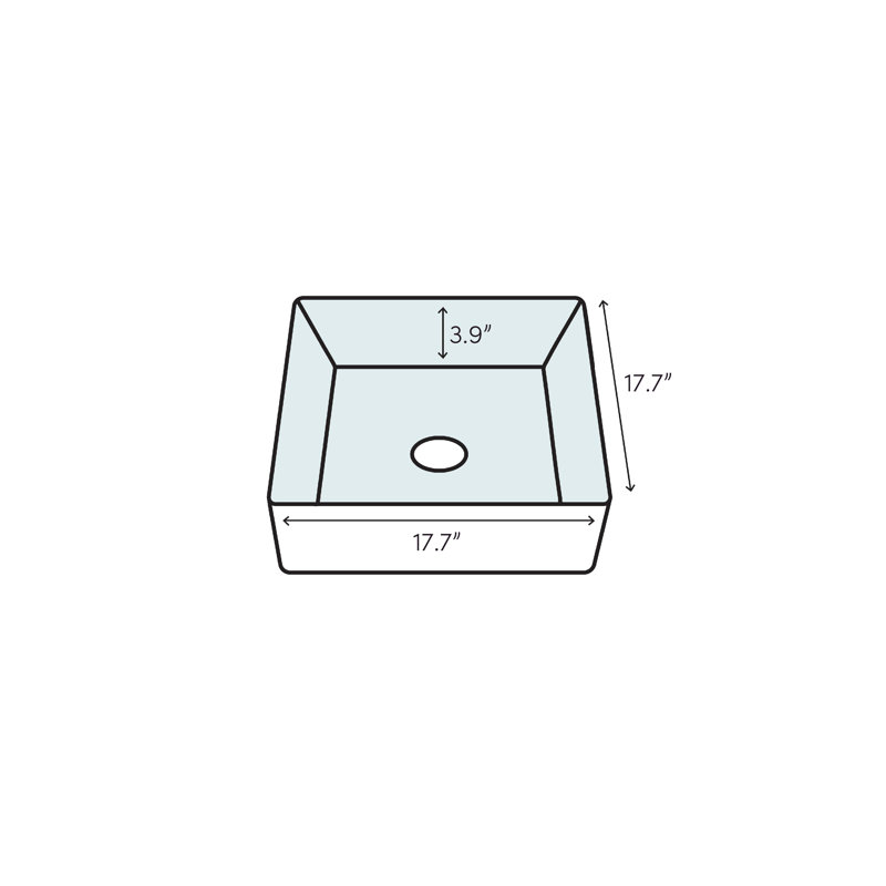 Cento 17.7'' L Bathroom Sink