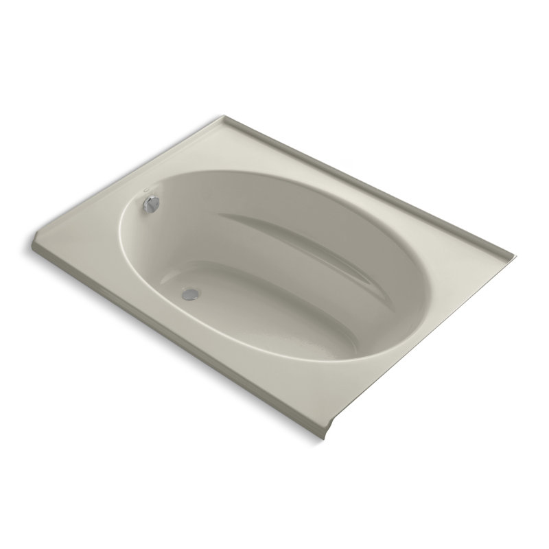 60" x 42" Drop In Soaking Bathtub, Sandbar, Left