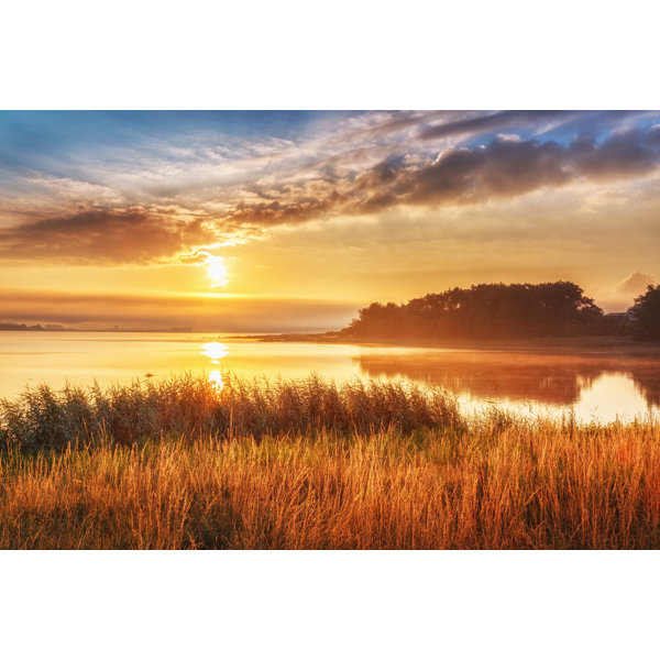 Highland Dunes " Sunset Over Northern Sea " by Ihor Tailwind - Wayfair ...
