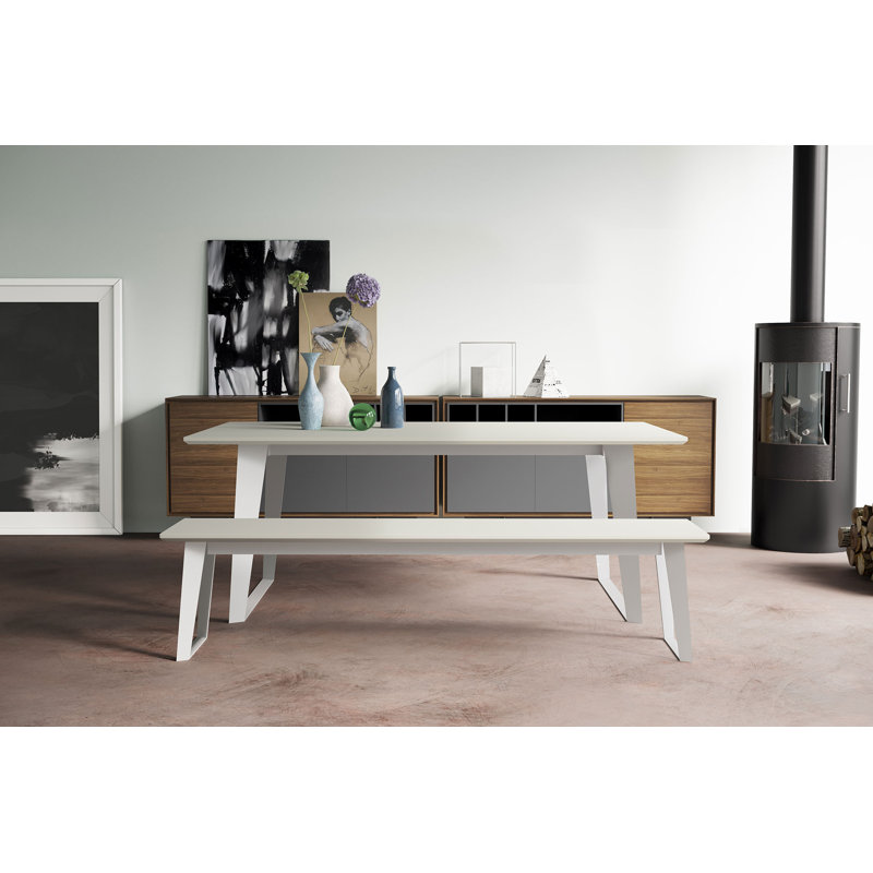 Amsterdam 79'' Rectangle Conference Table, White Sand
