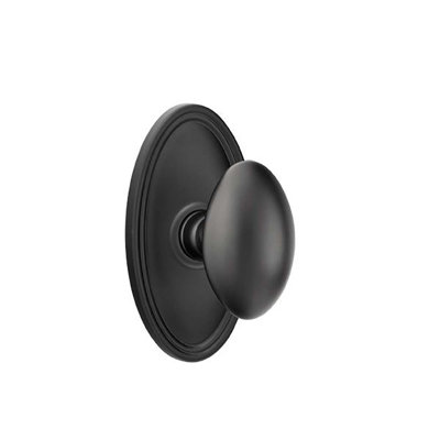 Emtek Passage Knobset w/ Oval Roestte and Egg Knob
