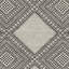 Tapis gris / noir en laine tissée à la main Acsa Southwestern-824404699