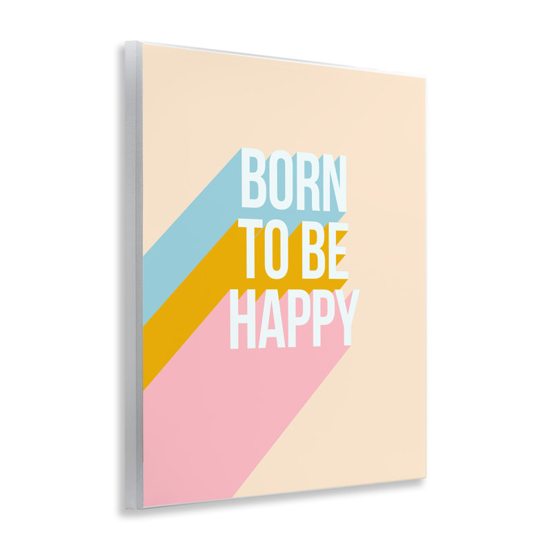 «Born To Be Happy», art mural sur pastel par Dominique Vari