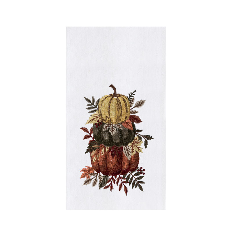 Serviette d'automne Pumpkin Stack Botanical