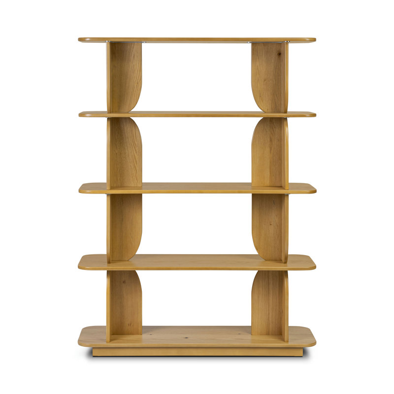 Bibliothèque en bois Padua, Brun