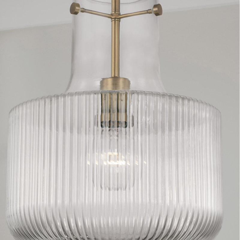 Altera 1 - Light Single Pendant, Aged Brass