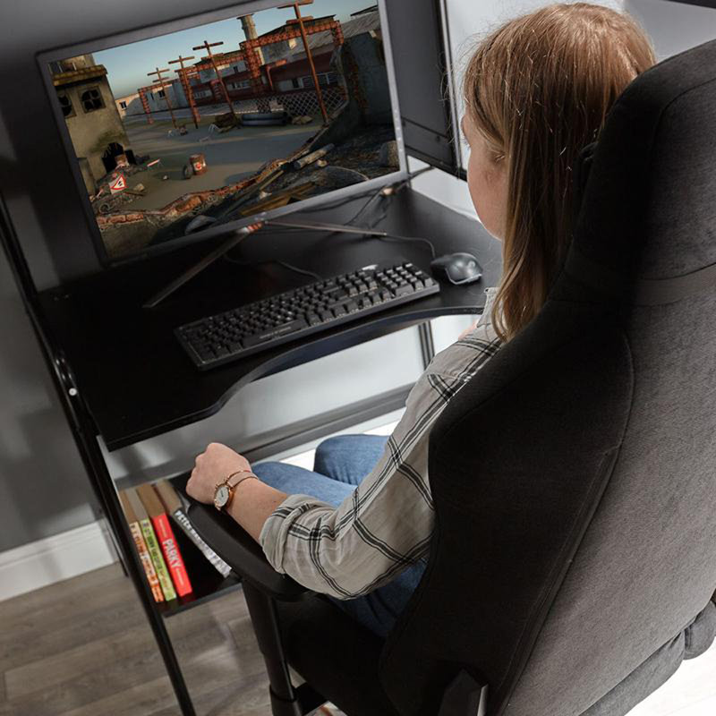 X Rocker Messina Deluxe Desk Chair, Black