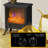 Alverta 15.25'' W Black Electric Fireplace