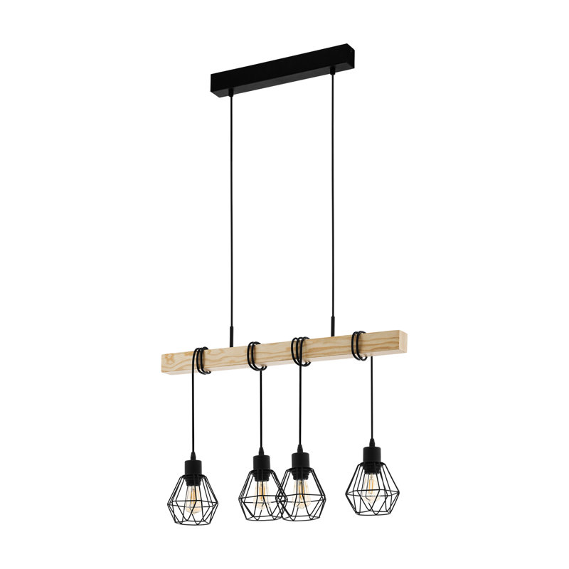 4 - Light Matte Black Pendant