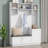 Juilo Hall Tree 59'' Wide with Bench and Shoe Storage-507451784