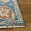 Samarkand 402 laine nouée à la main; Tapis oriental en coton bleu / ivoire-175303499